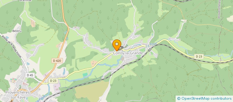 localisation de l'entreprise SCI MOLO  PROVENCHERES-ET-COLROY