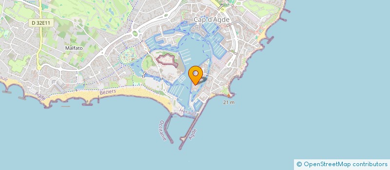 localisation de l'entreprise SCI MOLO  AGDE