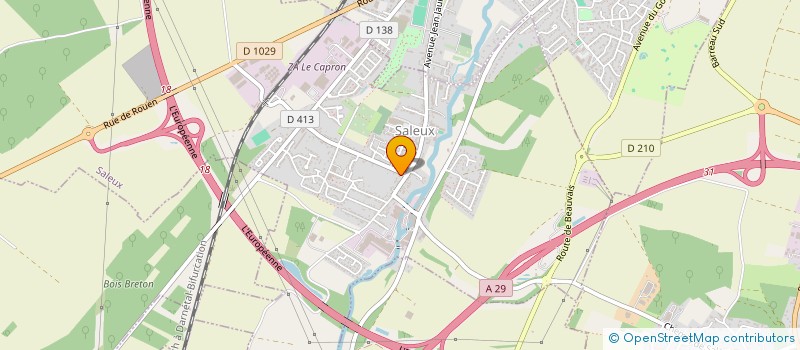 localisation de l'entreprise SCI MOLUPE 56  SALEUX