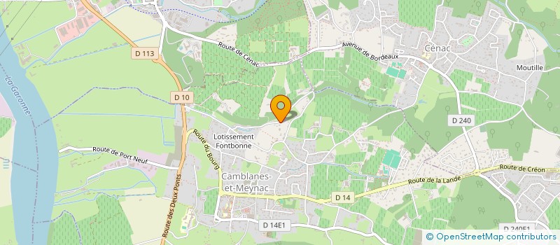 localisation de l'entreprise SCI MOLUSA  CAMBLANES-ET-MEYNAC