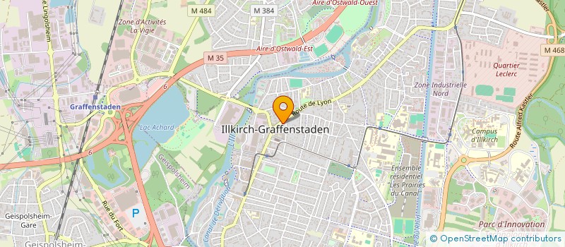 localisation de l'entreprise SCI MOLY  ILLKIRCH-GRAFFENSTADEN