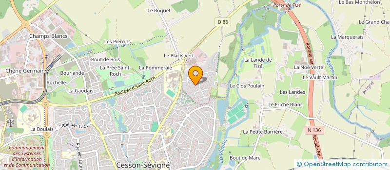 localisation de l'entreprise SCI  MOM  THORIGNE-FOUILLARD