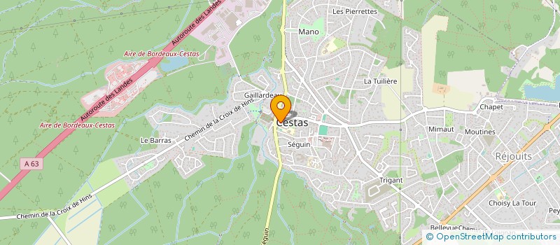 localisation de l'entreprise SCI MOMA  CESTAS