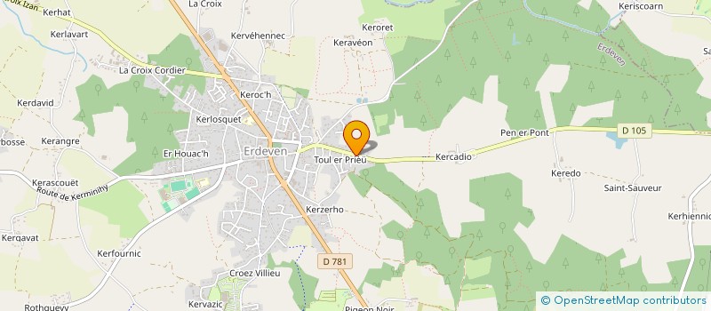 localisation de l'entreprise SCI MOMAITOF  ERDEVEN