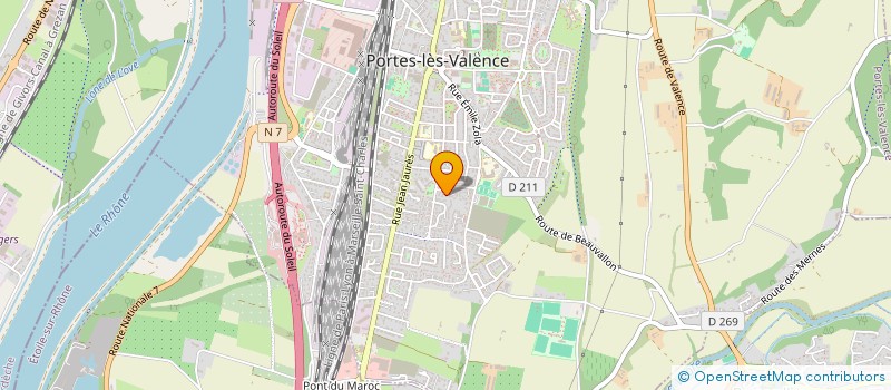 localisation de l'entreprise SCI MOMAU  PORTES-LES-VALENCE