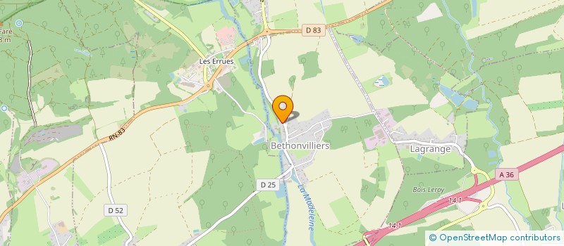 localisation de l'entreprise SCI MOMDRAGONE à BETHONVILLIERS