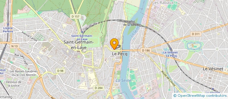 localisation de l'entreprise SCI MOMENI SHEARD  LE PECQ