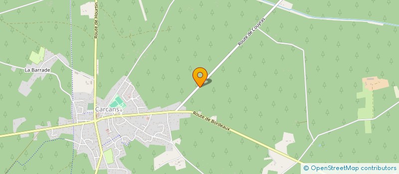 localisation de l'entreprise SCI MOMINE  CARCANS