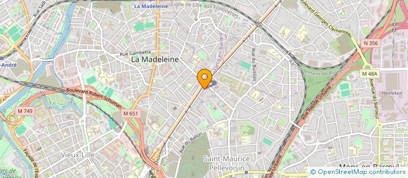 localisation de l'entreprise SCI MOMITE à LA MADELEINE