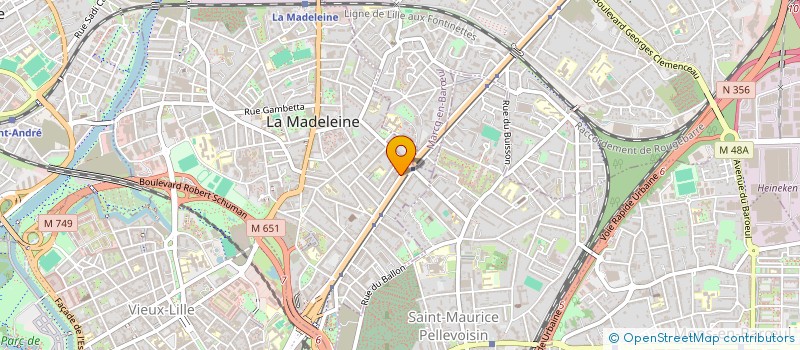 localisation de l'entreprise SCI MOMO à LA MADELEINE