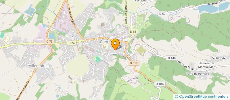 localisation de l'entreprise SCI MOMON  CREMIEU