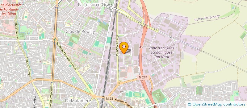 localisation de l'entreprise SCI MOMS à DIJON