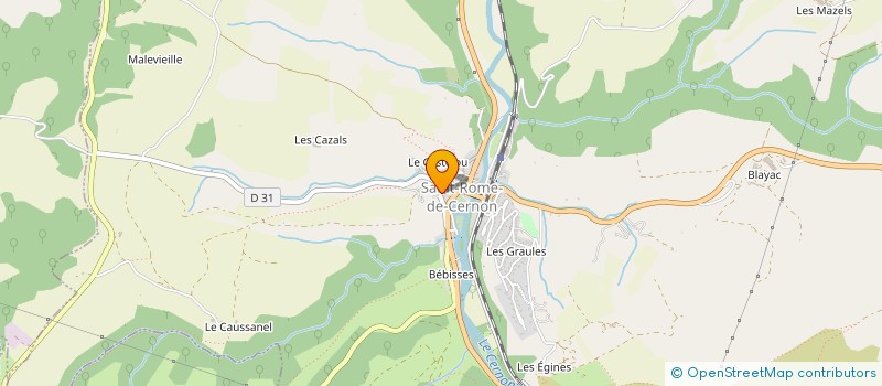 localisation de l'entreprise SCI MON AI-DEN  LA BASTIDE PRADINES