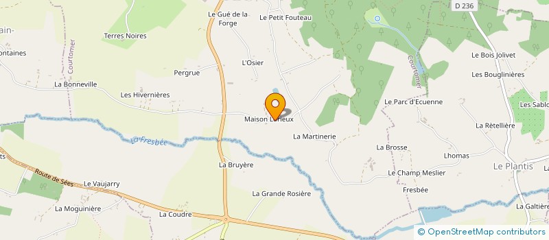 localisation de l'entreprise SCI MON BOUCHON à COURTOMER