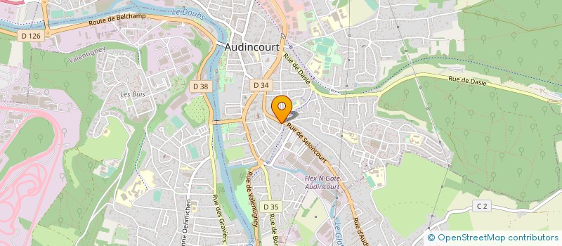 localisation de l'entreprise SCI MON HOME  AUDINCOURT