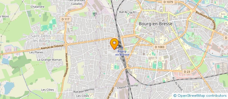 localisation de l'entreprise SCI MON LILAS  BOURG-EN-BRESSE