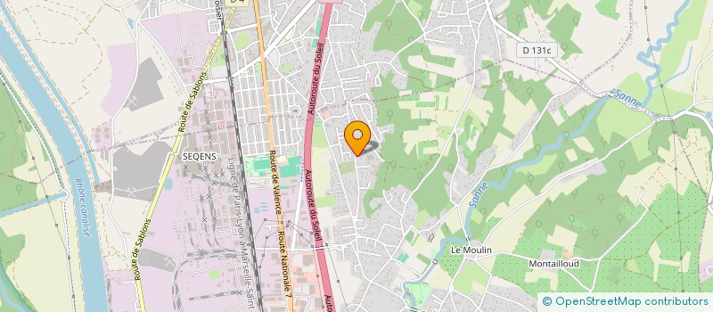 localisation de l'entreprise SCI MON PETIT DANIEL  SALAISE-SUR-SANNE