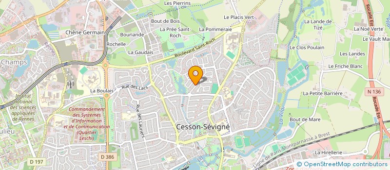localisation de l'entreprise SCI MON PLAISIR  CESSON-SEVIGNE