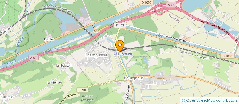 localisation de l'entreprise SCI MON REVE D'AURE  CHAMOUSSET