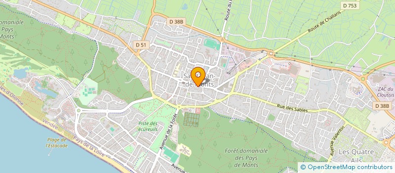 localisation de l'entreprise SCI MON TOIT  SAINT-JEAN-DE-MONTS