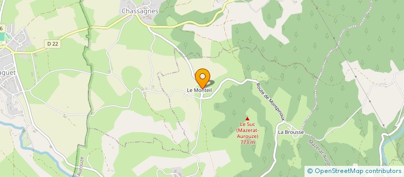 localisation de l'entreprise SCI MONA  SAINT GEORGES D'AURAC