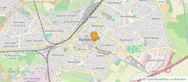 localisation de l'entreprise SCI MONA  NARBONNE