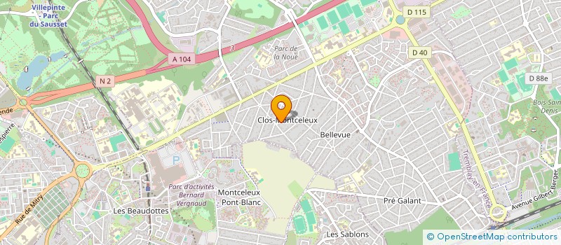 localisation de l'entreprise SCI MONA LISA à VILLEPINTE