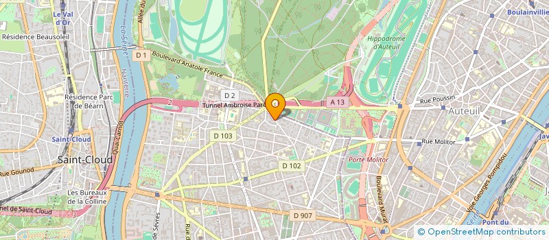 localisation de l'entreprise SCI MONAAT à BOULOGNE-BILLANCOURT