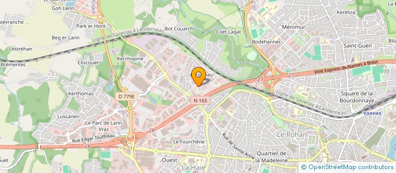 localisation de l'entreprise SCI MONADE 56 à VANNES