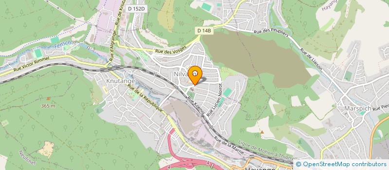 localisation de l'entreprise SCI MONADEL  NILVANGE