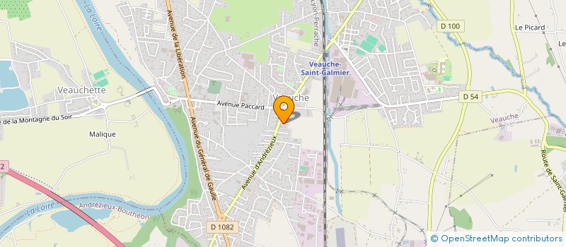 localisation de l'entreprise SCI MONALA  VEAUCHE