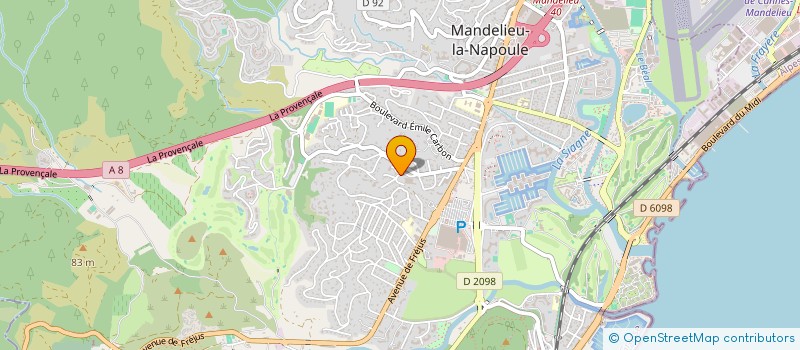 localisation de l'entreprise SCI MONALICIA  MANDELIEU-LA-NAPOULE