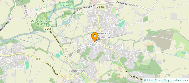 localisation de l'entreprise SCI MONALISA à BEAUMONT-LES-VALENCE