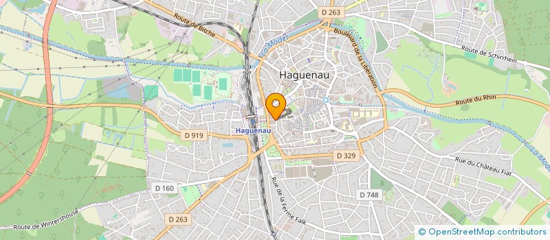 localisation de l'entreprise SCI MONALISA DES MERS  HAGUENAU