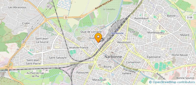 localisation de l'entreprise SCI MONAPHILA  NARBONNE