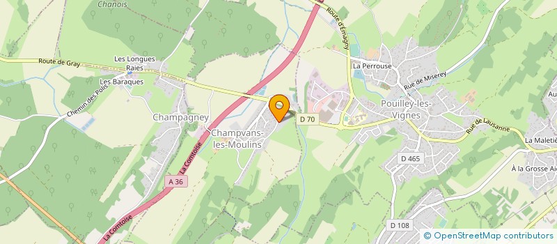 localisation de l'entreprise SCI MONASSON ET FILS  CHAMPVANS-LES-MOULINS