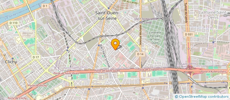 localisation de l'entreprise SCI MONASTIR à SAINT-OUEN-SUR-SEINE