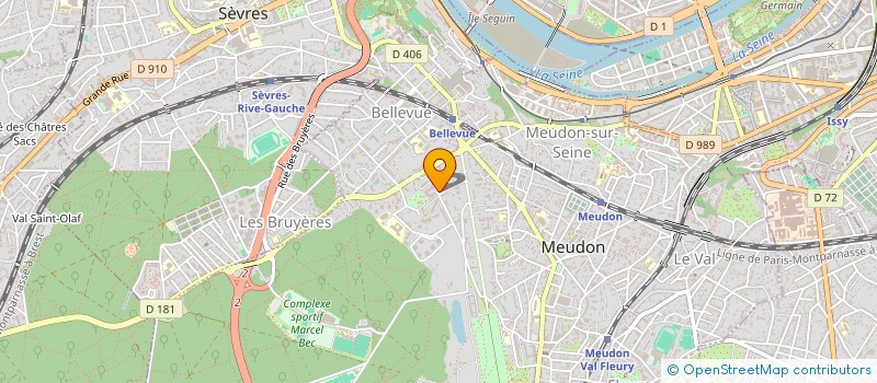 localisation de l'entreprise SCI MONBEGE à MEUDON