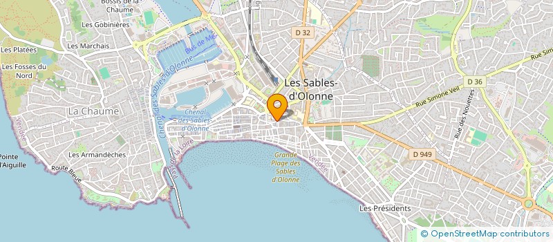 localisation de l'entreprise SCI MONBER à LES SABLES D'OLONNE