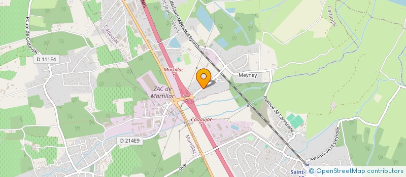 localisation de l'entreprise SCI MONBIREAU  CADAUJAC