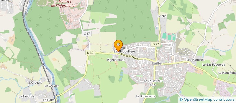 localisation de l'entreprise SCI MONCEAU  LAILLE