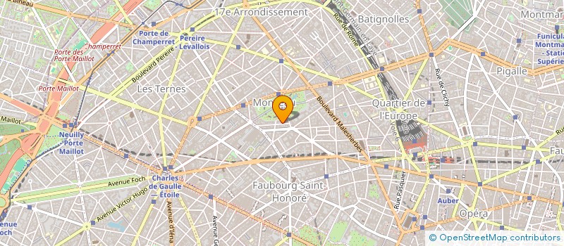 localisation de l'entreprise SCI MONCEAU  PARIS