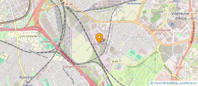 localisation de l'entreprise SCI MONCEAU HELLU  LEZENNES