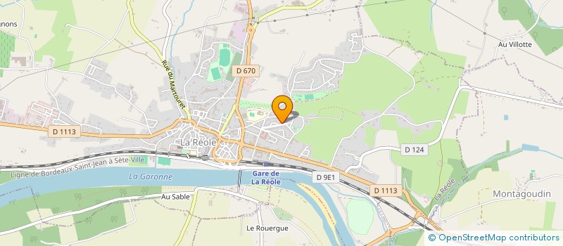 localisation de l'entreprise SCI MONCEF YASMINE  LA REOLE