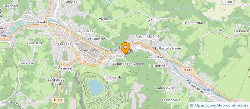 localisation de l'entreprise SCI MONCET  LIVINHAC-LE-HAUT