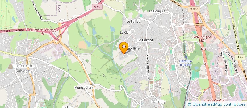 localisation de l'entreprise SCI MONCEY  DARDILLY