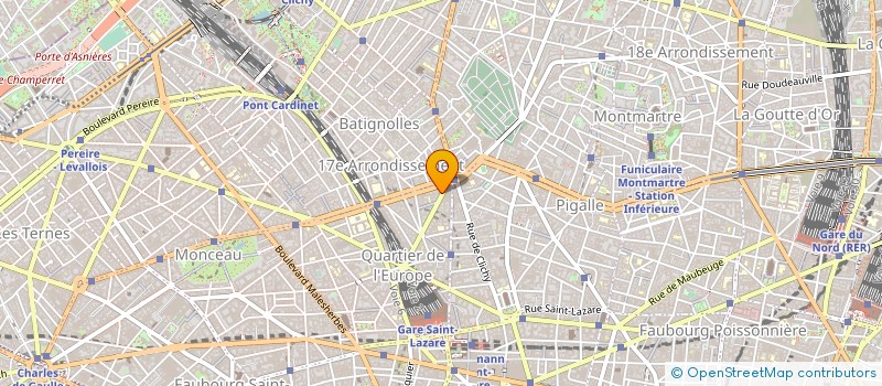 localisation de l'entreprise SCI MONCEY CLICHY  PARIS