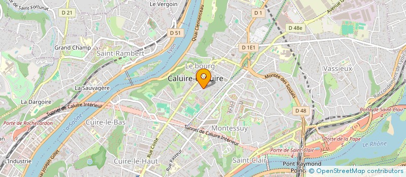 localisation de l'entreprise SCI MONCH  CALUIRE-ET-CUIRE