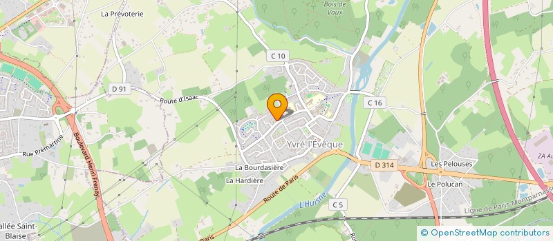 localisation de l'entreprise SCI MONCHATRE  YVRE-L'EVEQUE