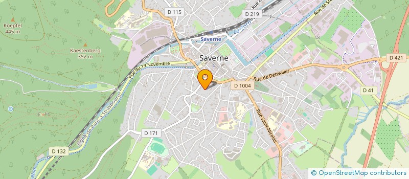 localisation de l'entreprise SCI MONCHEAUX  SAVERNE